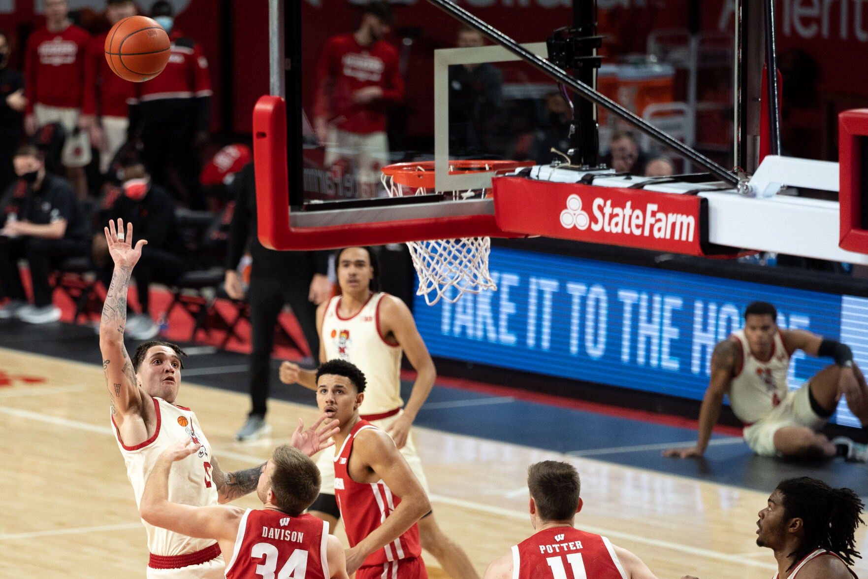 Nebraska Basketball vs. Wisconsin Photo No. 2